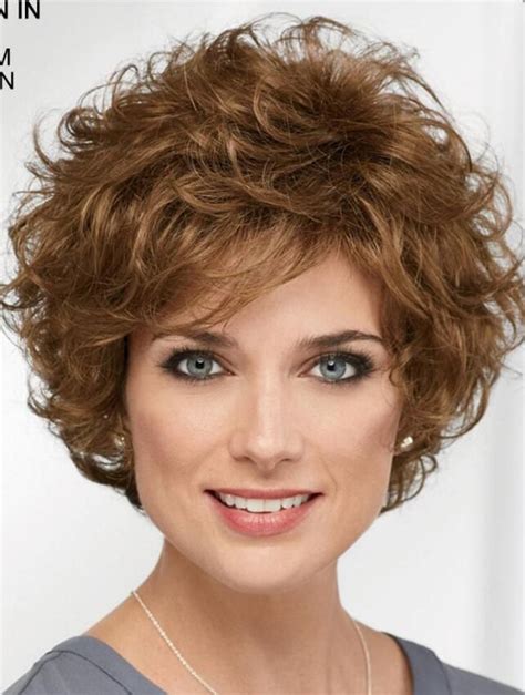 Curly Brown Short 8 Designed Classic Wigs Thick Hair Styles Short