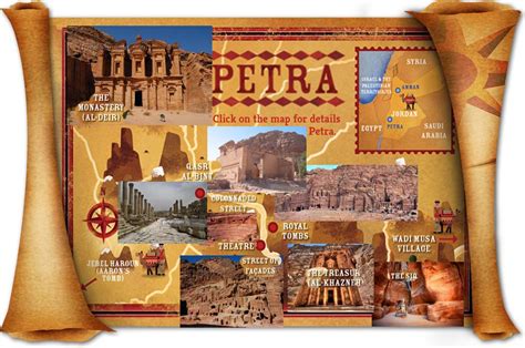 Map Of Petra Petra Jordan Map Petra