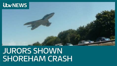 Jurors Shown Footage Of Shoreham Airshow Crash Itv News Youtube