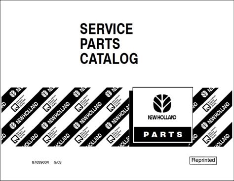 New Holland Parts Manual Catalog Online Collection