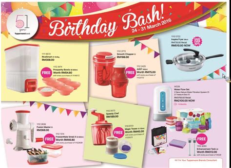 This national holiday celebrates the birthday of yang di pertuan agong, the king and head of state of malaysia. Za Tupperware Brands Malaysia : Birthday Bash 24th-31st ...