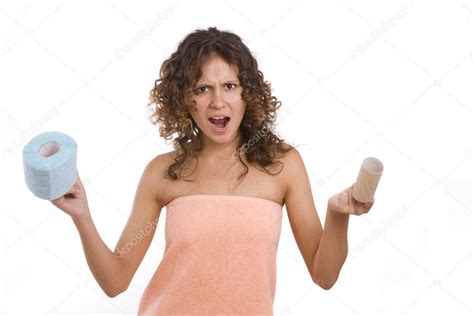 Who Use All Toilet Paper Stock Photo By Irkusnya
