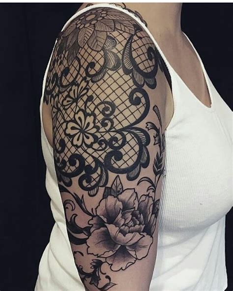 95 Cute Lace Tattoo Designs You Have Never Been So Pretty Before