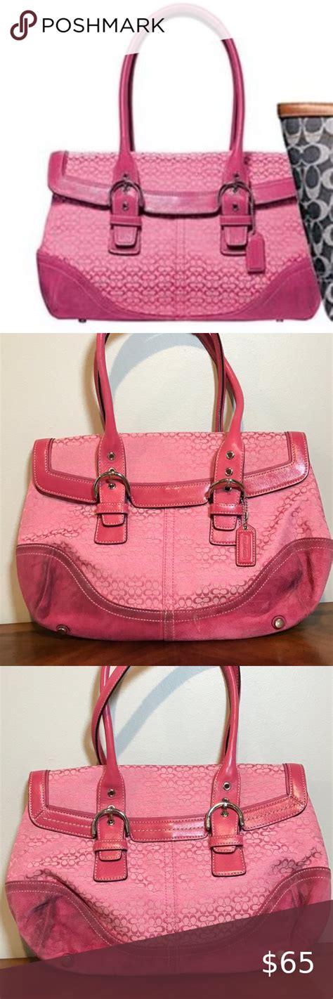 Authentic Coach Hot Pink Purse From 2005 Sz M Pink Purse Purses