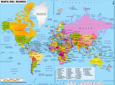 Mapamundis Políticos Para Imprimir Mapas Del Mundo De Todo Tipo