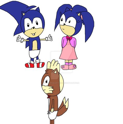 Aosth Baby Sonic Tails And Sapphira By Sweetheart1012 On Deviantart
