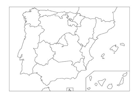 Mapa Mudo España Climas