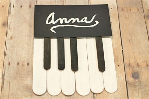 Diy Piano Themed Name Card Factory Direct Craft Blog