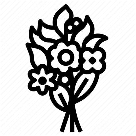 Bouquet Flowers Icon Download On Iconfinder On Iconfinder