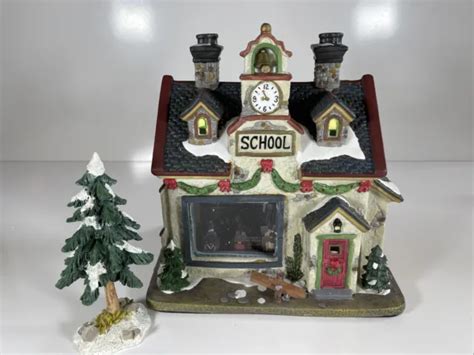 Norman Rockwell Christmas Village Porcelain School Happy Birthday Miss