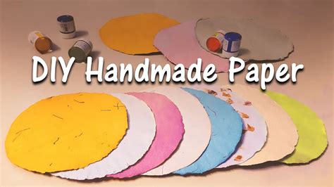 Diy Handmade Paper At Home How To Make Handmade Paper Without Frame
