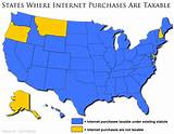 Photos of States Without State Sales Tax