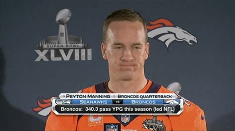 Denver Broncos Quarterback Peyton Manning I Do Throw Ducks For