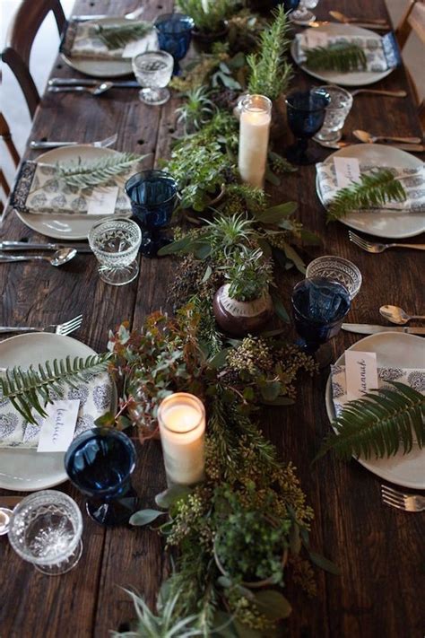 20 Inspired Ideas For A Dreamy Woodland Wedding Wedding Table