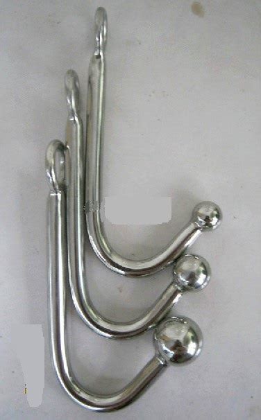 2018 Stainless Steel Anal Hook With One Ball Butt Plug Anus Bead Truss Up Bondage Product Adult