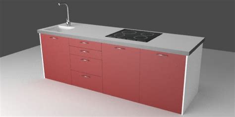 Each color features the 40 leading ikea kitchen furniture. Kitchen module - Resources - Free 3D models for blender ...