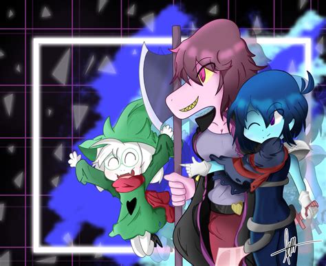 Kris Susie And Ralsei Deltarune By Ontagilaxx On Deviantart