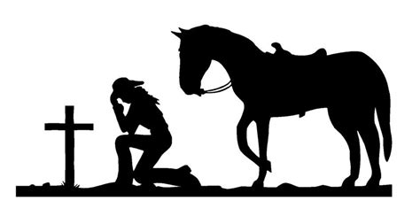 Cowgirl Horse Silhouette At Getdrawings Free Download