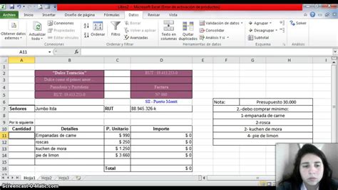 Tutorial Solver En Excel Formato Factura Youtube