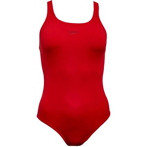 Buy Speedo Womens Essential Endurance Medalist Swimsuit Red
