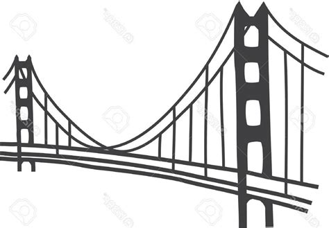 Golden Gate Bridge Silhouette Vector At Collection Of