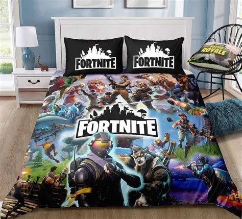 Team 2 Fortnite Gamer Duvet Cover Bedding Set Duvet Bedding Bed