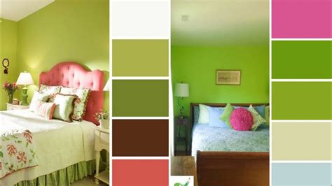 Green Pista Colour Combination 4 Bedroom And Living Room Interior