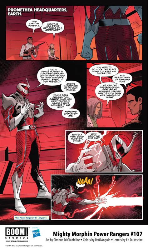 NEWS EXCLUSIVE First Look At MIGHTY MORPHIN POWER RANGERS 107