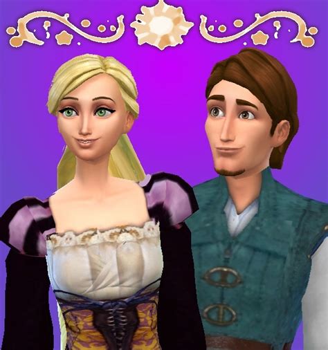 Rapunzel And Flynn Rider By Mickeymouse254 At Mts Sims 4 Nexus