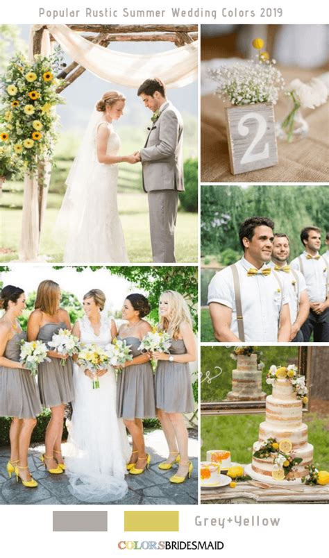 8 Popular Rustic Summer Wedding Color Ideas For 2019 Rustic Wedding
