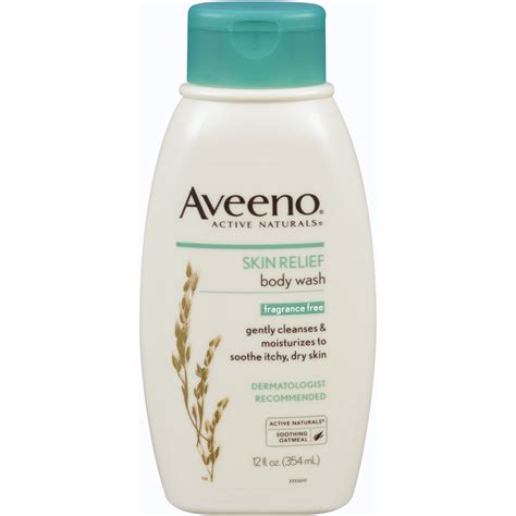 Aveeno Body Wash Active Naturals Unscented Skin Relief Wash For