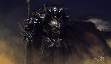 Knight Armor Dark Background Fantasy Art Wallpapers Hd Desktop And