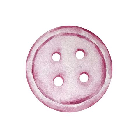 Watercolor Pink Button Stock Illustration Illustration Of Textile