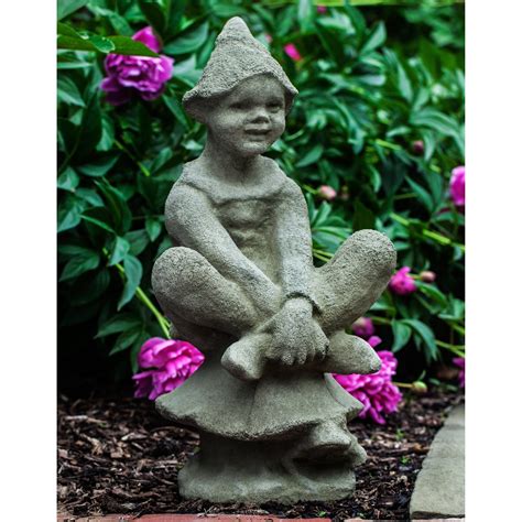 Campania International Newport Woodland Elf Cast Stone Garden Statue