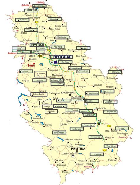Kursumlija Mapa Srbije
