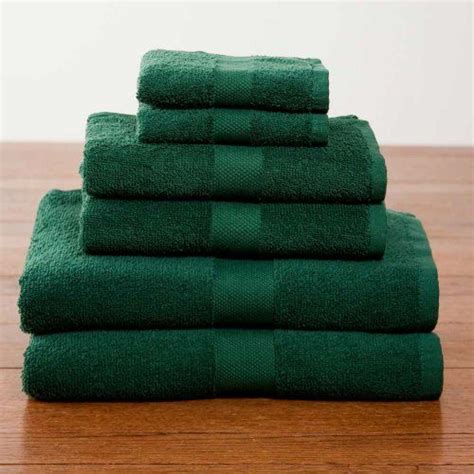 Dark Green Bath Towels