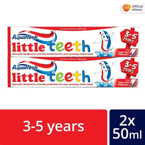 Buy Aquafresh Big Teeth Toothpaste For Children 3 5 Years Old 50ml