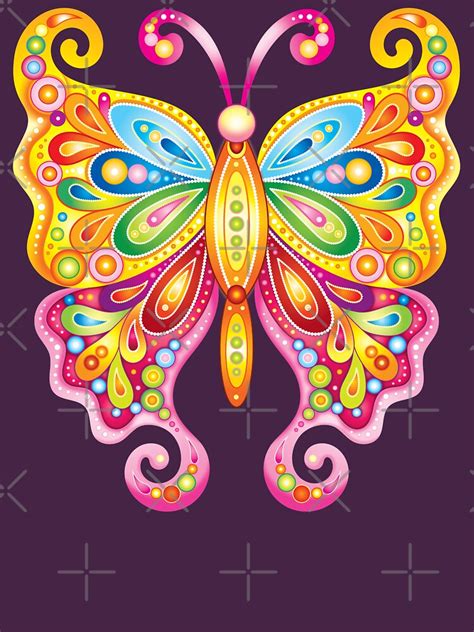 Psychedelic Butterfly Art By Thaneeya Mcardle T Shirt For Sale By