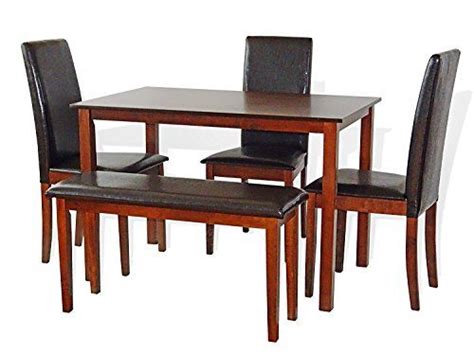 Sunbear Furniture Dining Kitchen Set Of 5 Classic Dining Table And 4