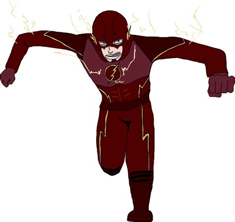 The Flash Running Flash Fan Art Transparent Hd Png Download