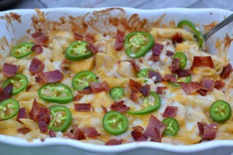 Arrange half of the roasted jalapenos on top of the chicken mixture. Jalapeno Popper Chicken Casserole | Recipe | Appetizer ...