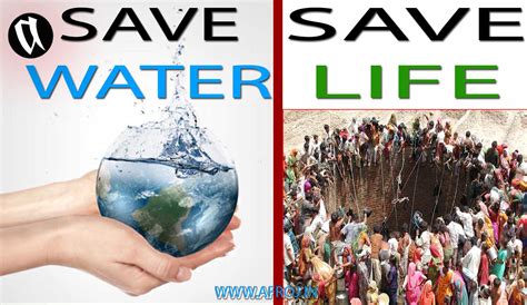 Save Water Save Life पानी बचाएँ नहीं तो Afrojin