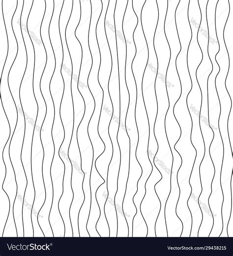 Seamless Wave Lines Pattern Wavy Wiggly Black Vector Image