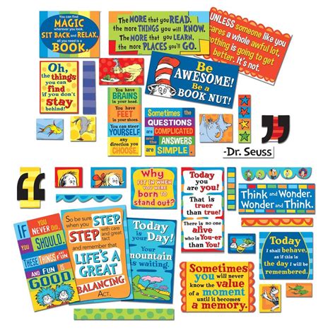 dr seuss oh the places you ll go bulletin board set by eureka