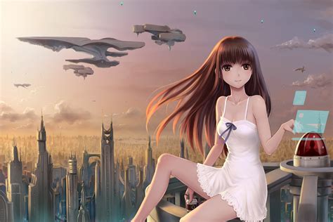 Wallpaper Anime Girls Futuristic Science Fiction Screenshot X Lakanman