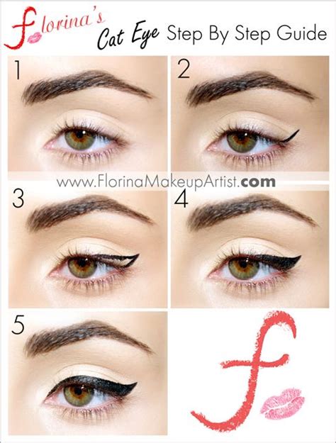 Florinas Beauty Tips Perfect Cat Liner Step By Step Guide On Doing