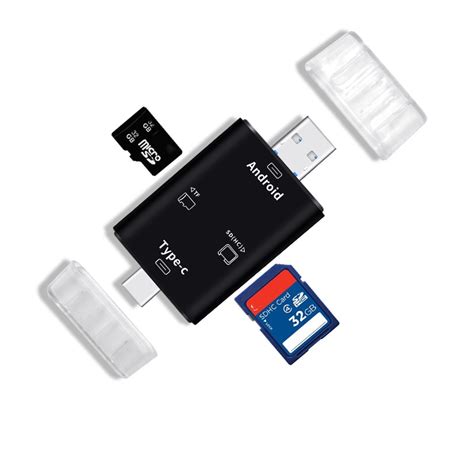 3 In 1 Type C Smart Card Reader Sd Tf Card Reader For Samsung Galaxy S5