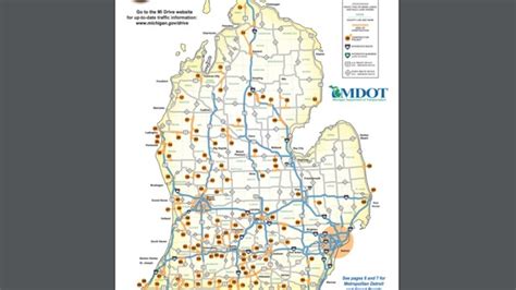 Heres A Map Of The Michigan Construction Projects In 2018