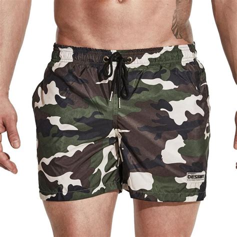 Camouflage Swimming Shorts Light Thin Quick Dry Swimming Shorts For Men
