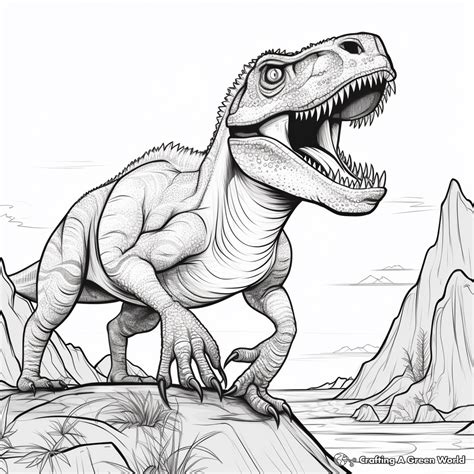 Giganotosaurus Coloring Pages Free And Printable